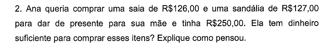 Tarefa “A compra de Ana”