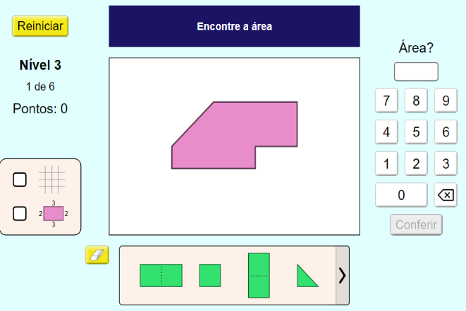 Nível 3 do jogo “Construtor de
Área”