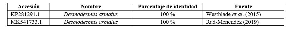 Resultado del Blast para la cepa 2