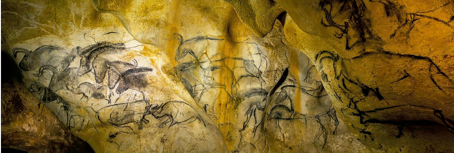 Figura 1. Imagen panor&aacute;mica que a la luz de las antorchas &ndash;probablemente&ndash; lograba representar el movimiento