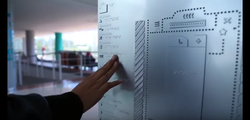 Mapa háptico en la Universidad Autónoma
Metropolitana 