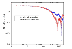 Autocorrelaci&oacute;n de la    volatilidad.