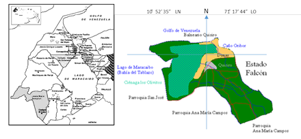 Study area: Quisiro, Miranda municipality,
Zulia state. Venezuela