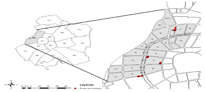 Mapa del Distrito Municipal 1