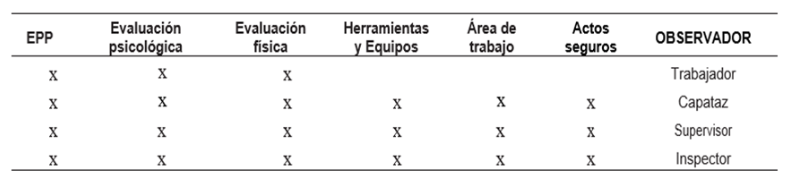 Elementos de la implementación del programa de OT
