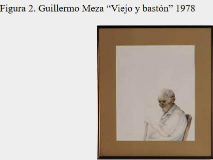 Guillermo Meza “Viejo y bastón” 1978