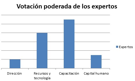 Votaci&oacute;n del grupo de expertos