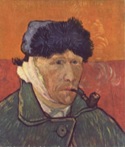 “Autorretrato con oreja cortada y pipa” Vicent Van Gogh. 1889
