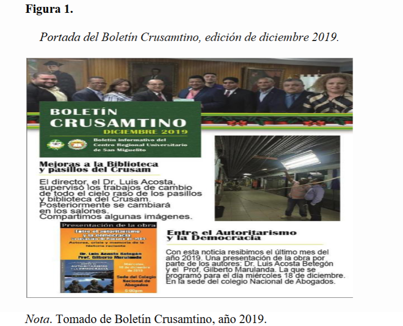  Portada del Boletín Crusamtino, edición de diciembre 2019.