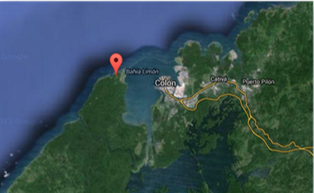 Vista Satelital del Fuerte Sherman