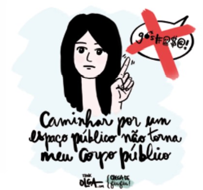 Ilustração oficial da campanha “Chega 

de Fiu Fiu”.