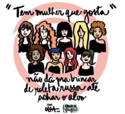  Ilustração oficial da campanha “Chega de Fiu Fiu”.
