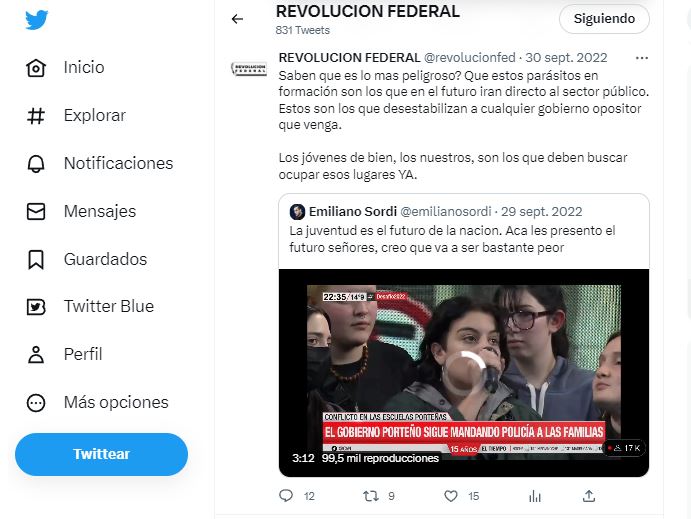 Exhortación
implícita