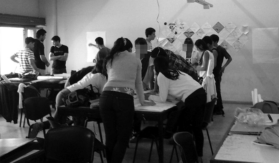 Relevamiento fotográfico dentro de los
talleres de Diseño Industrial. 