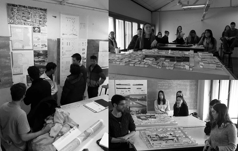 Registros fotográficos de prácticas
pedagógicas en el taller de Diseño
Industrial.