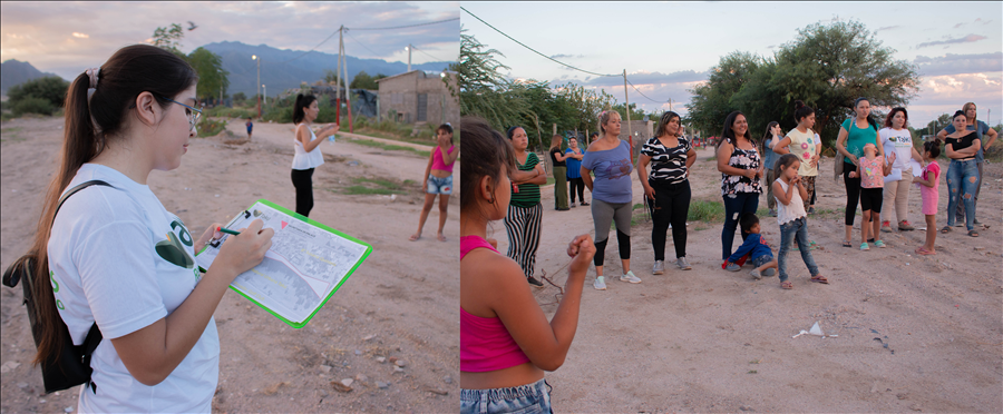 Primer recorrido grupal por
el sitio. 
