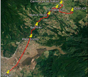 Ubicación
del área de estudio