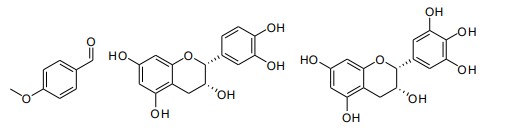 Derivado de benceno y flavonoles de las hojas y tallos deLicania
kallunkei.