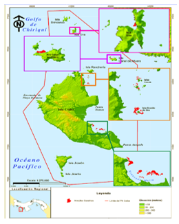 Archipielago del Parque Nacional Isla Coiba, Isla Granito de Oro. (ANAM, 2009)