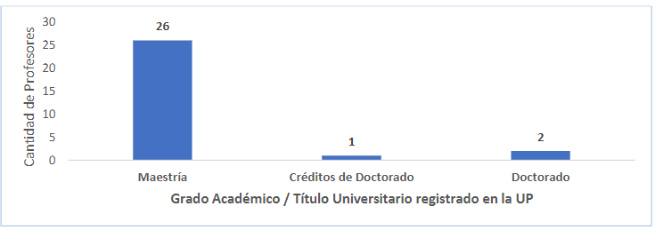 Figura 3. Grado académico / título universitario