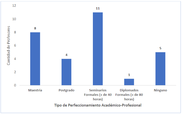 Figura 5. Actividad de perfeccionamiento académico-profesional. 

 
