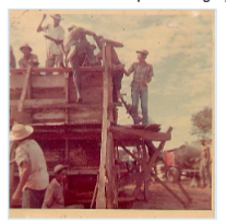 Figura 1. Construcción del depósito de
agua, 1970