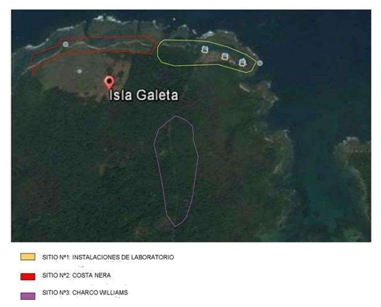 Sitios de Estudios en el Paisaje Protegido de
Punta Galeta, Colón, Republica de Panamá.