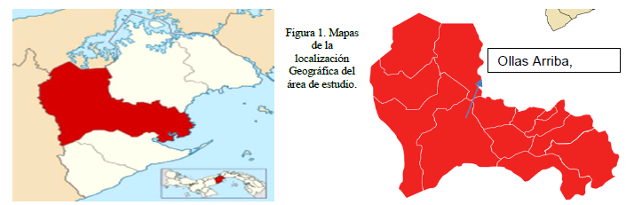 Mapas de la localización Geográfica
del área de estudio.