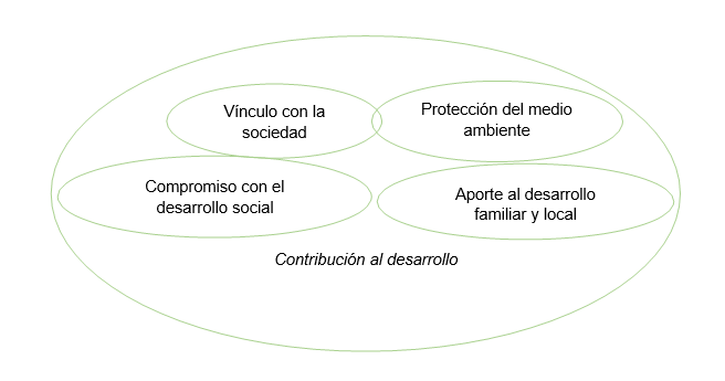 Elementos constitutivos de capacidad "Contribuci&oacute;n al desarrollo
