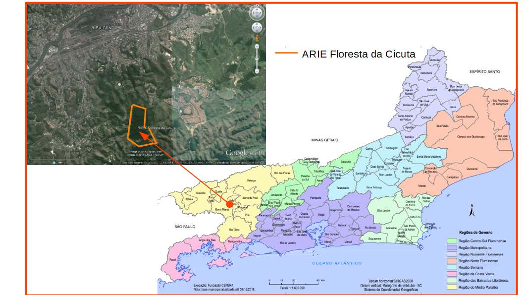 Figura 1 - ARIE Floresta da Cicuta (Volta Redonda – Barra Mansa),