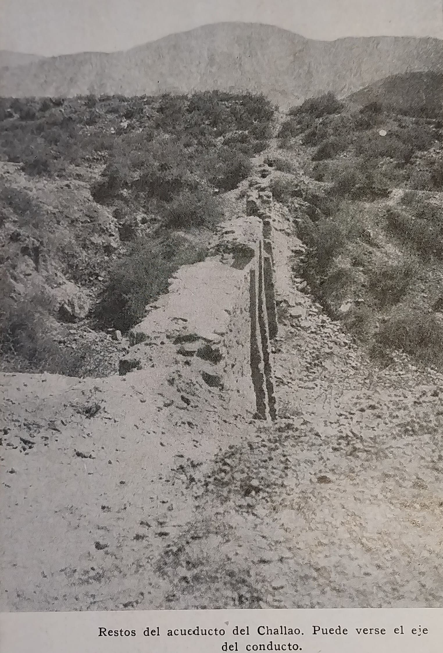 Restos del acueducto del Challao 1876-1880