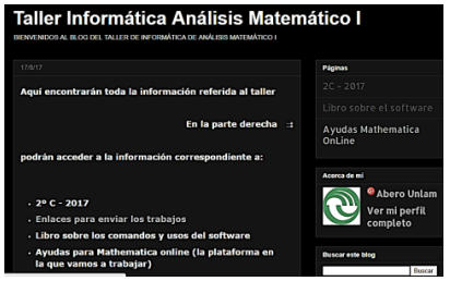 Primera
imagen del blog