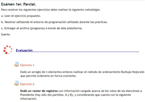 Evaluación del estudiante