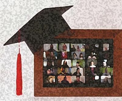 Foto de final de cursada Estudiantes–Docente, tomada desde el Zoom 2020