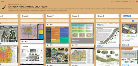 Trabajos en Padlet disponibles posterior a la clase en línea