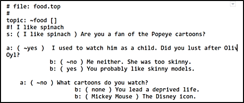  Exemplo de arquivo de script
do ChatScript