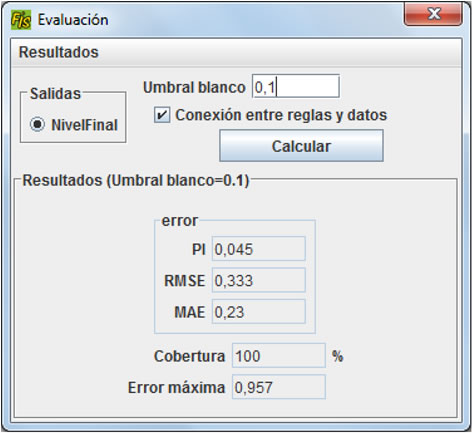 Evaluación del sistema