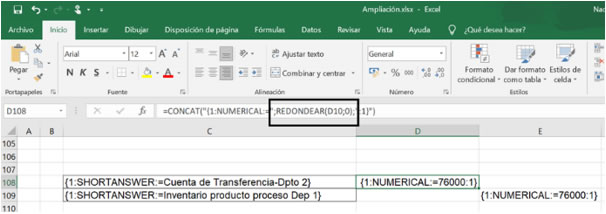 Código de Moodle para sistematizar las respuestas