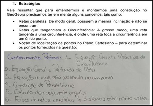  Recorte da estratégia de
resolução de dois alunos.