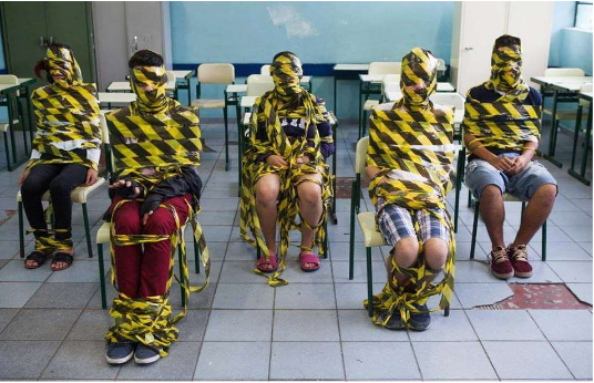A&ccedil;&atilde;o com os estudantes,
Escola Estadual Maria Jos&eacute;