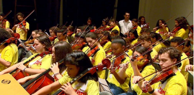 Alunos
atendidos pelo Projeto Guri