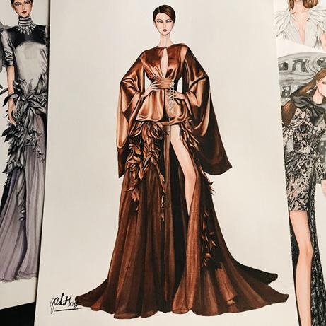 Figura 2 – Ilustração de moda de Eris Tran