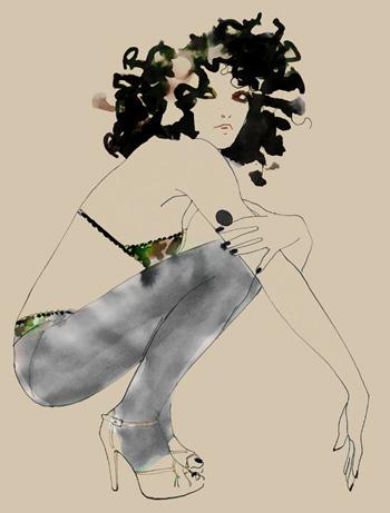 Figura 3 – Ilustração de moda de Sara Singh