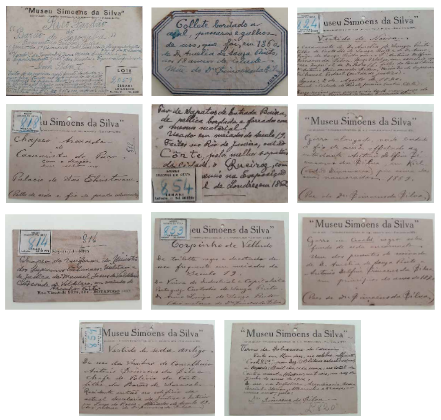 11 fichas museológicas que pertenceram ao MSS