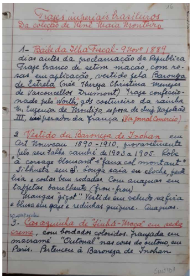 Página manuscrita SMet131, com trajes de Nenê Maia Monteiro