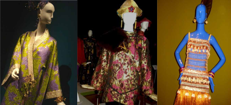 Trajes referentes aos núcleos África e China