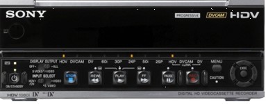 Imagen frontal del reproductor Sony hvr-m15