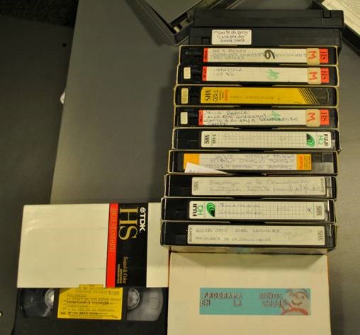 Colección de 13 casetes VHS.