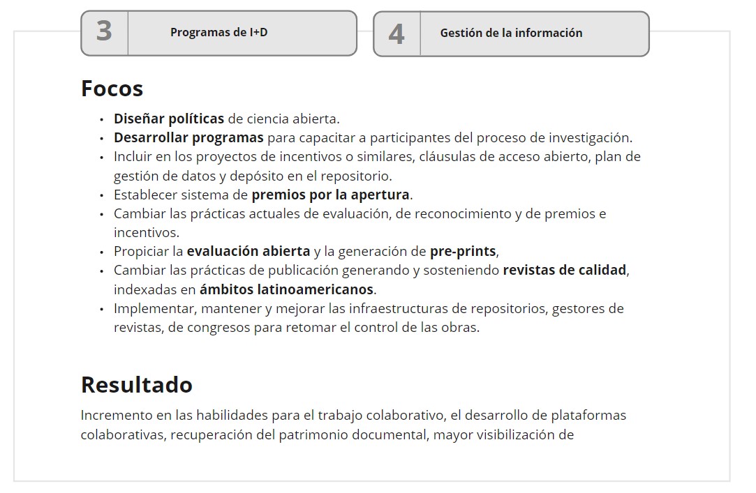 Cuadro 3: Resumen de propuestas e impacto
esperado (continuación)