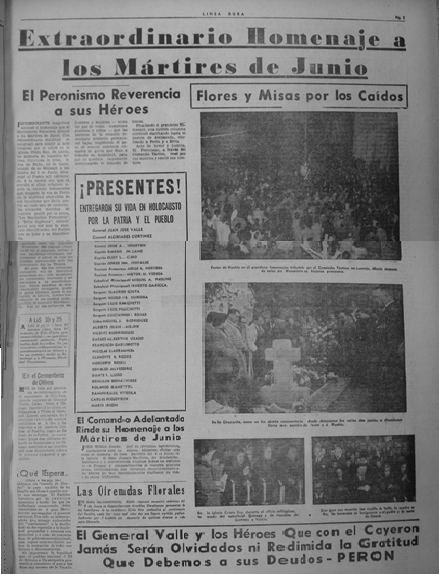 Página central de Línea  Dura 
